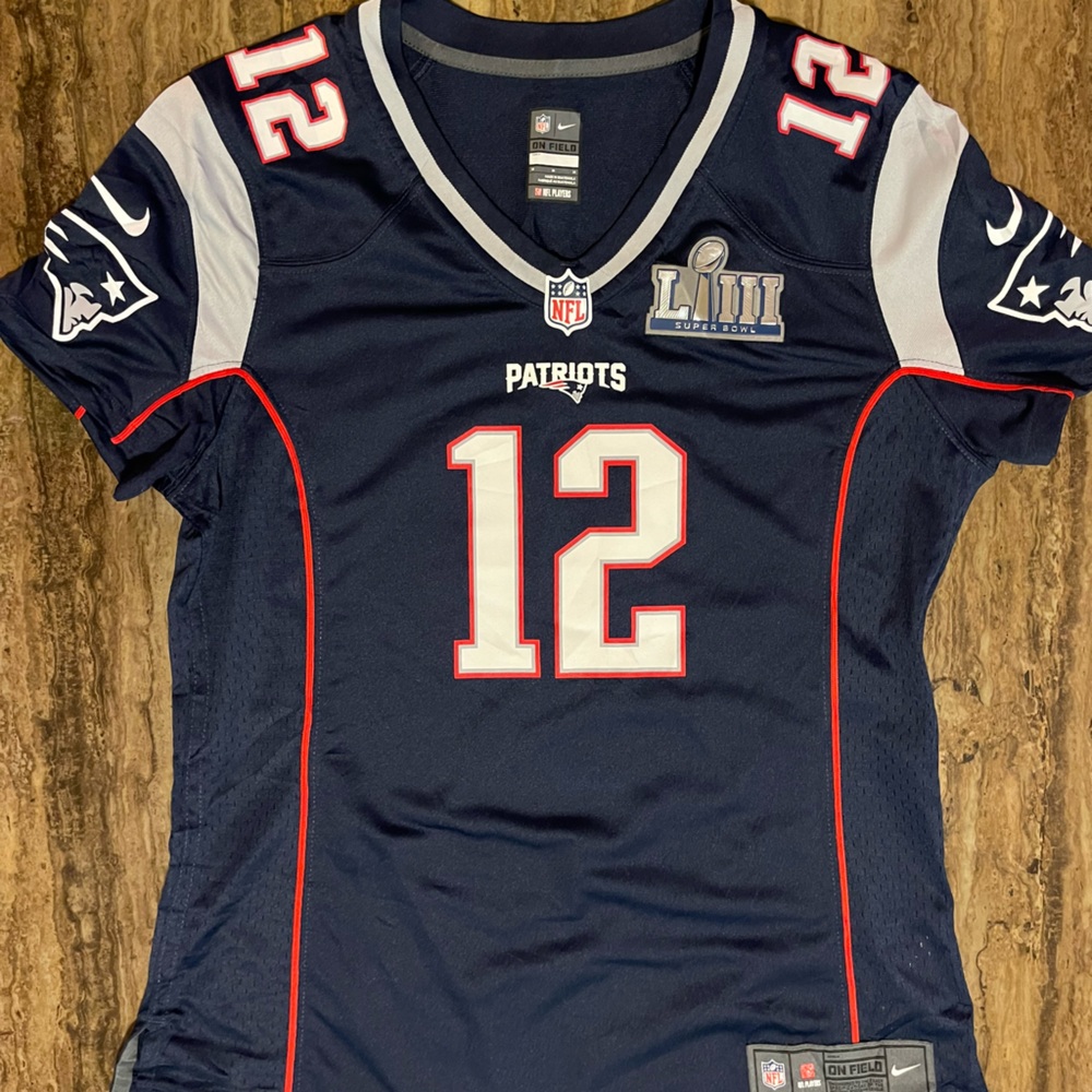 Nike Tom Brady Patriots Super Bowl LIII On Field Jersey Womens Medium
